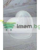 Силиконова форма сърце молд за торни свещи